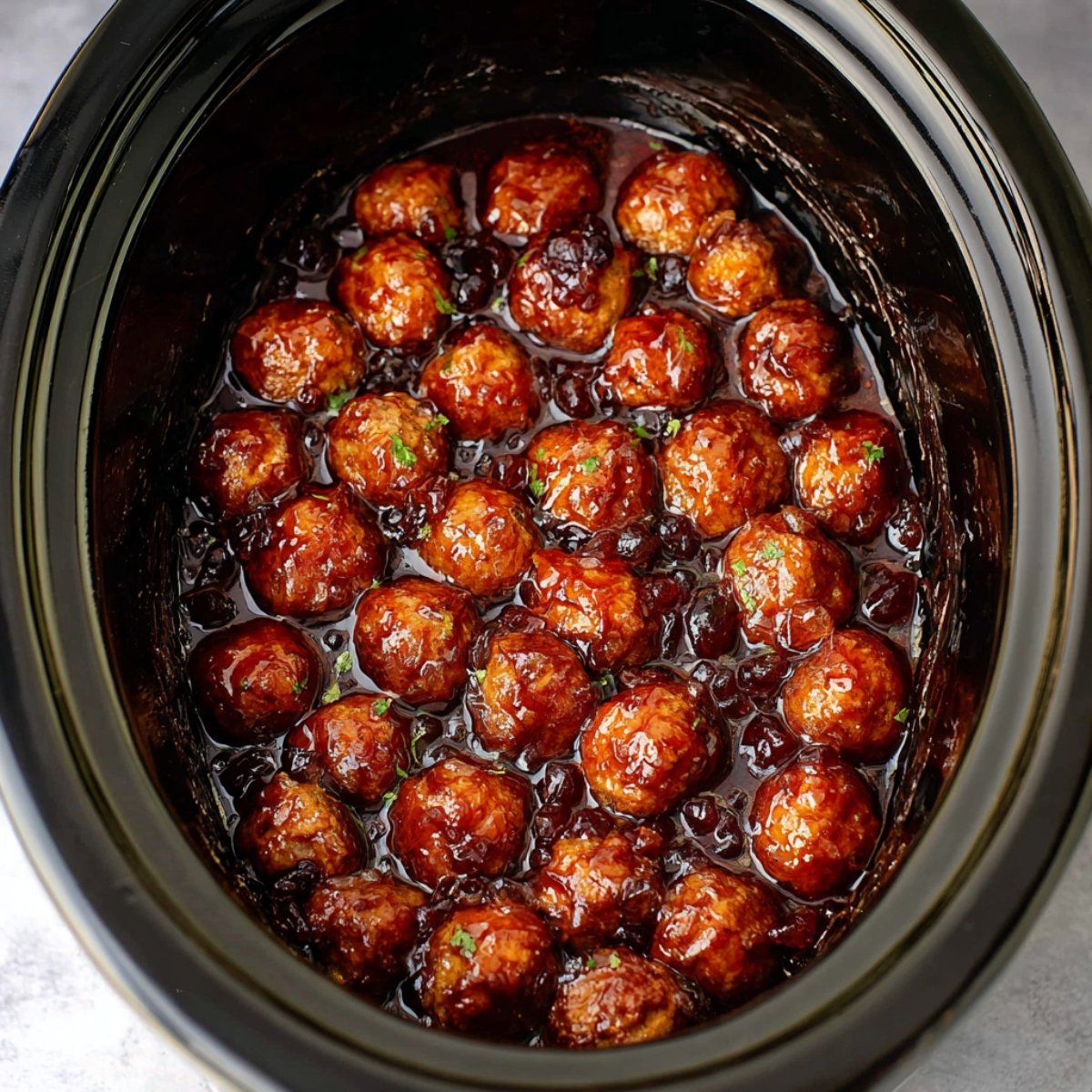 Set your slow cooker to high for 2 to 3 hours, or low for 4 to 5 hours. Stir every 30 minutes or so to keep the sauce from sticking to the bottom.